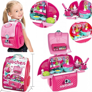 ست اسباب بازی آشپزخانه کوله پشتی kitchen Set 2 in 1_اسباب بازی